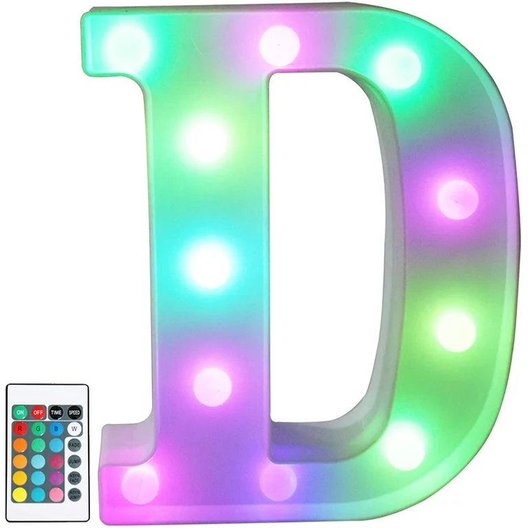 LED Marquee Letter Lights with Remote