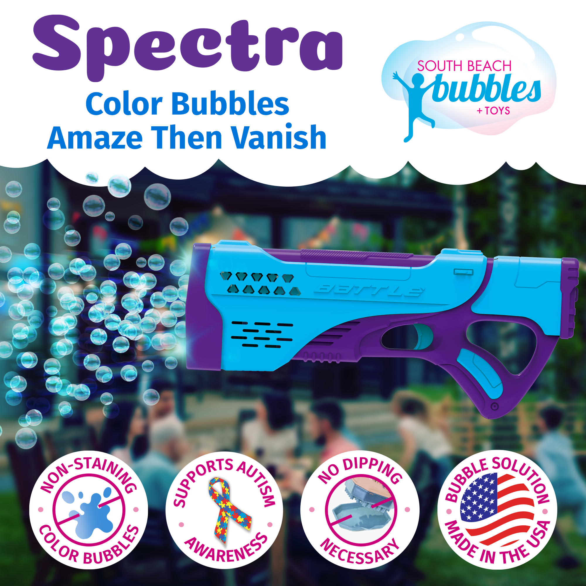 PoppinColorz Color Bubble Blaster