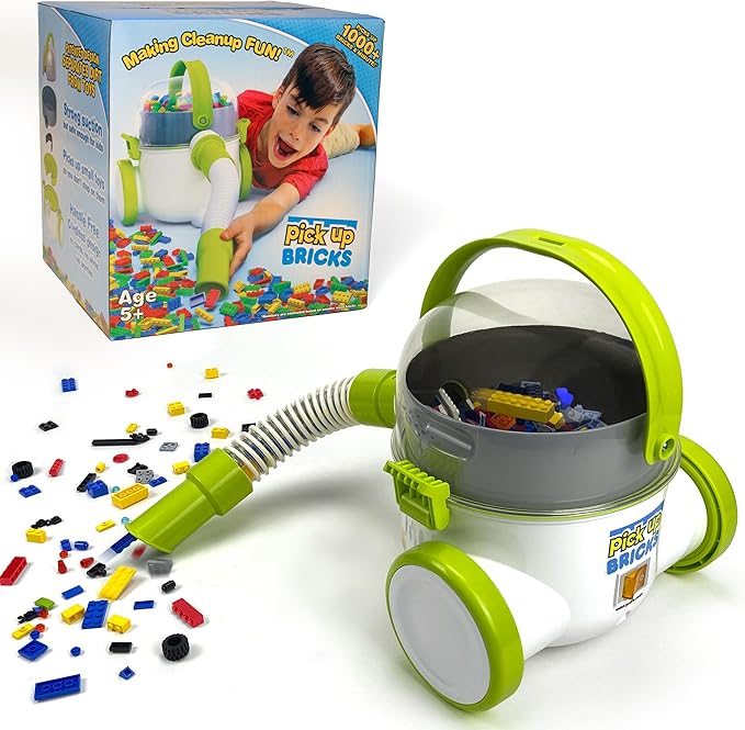 Pick Up Bricks Toy Cleanup Vacuum for Kids